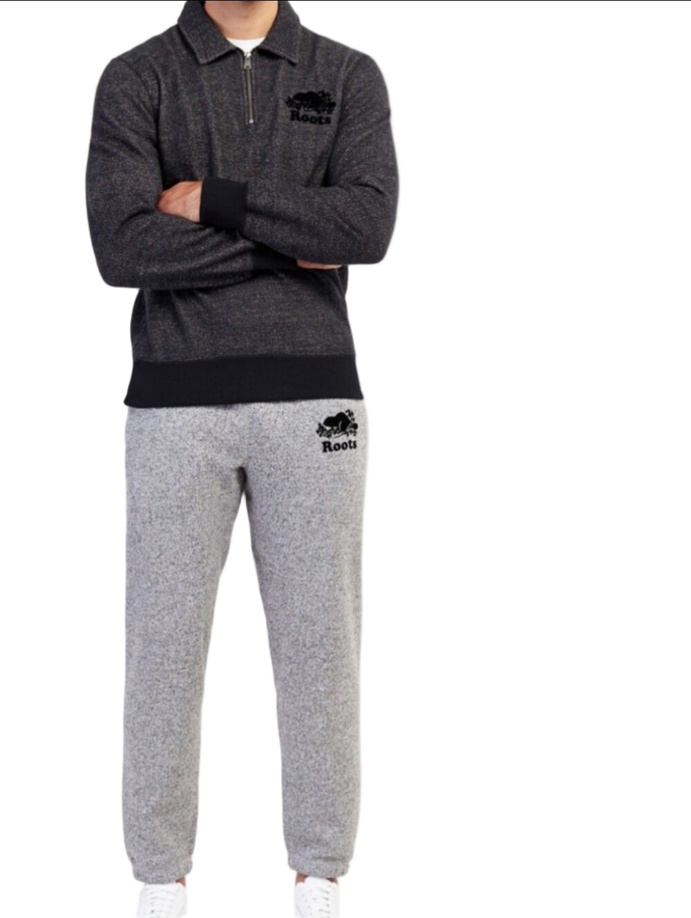 Roots Original Sweatpant Salt & Pepper Size Medium